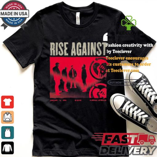 Official Rise Against Band Photo Chicago, Il USA 2024 t shirt