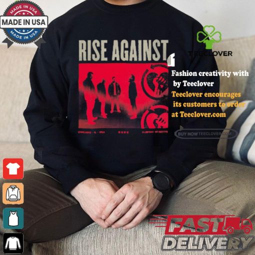Official Rise Against Band Photo Chicago, Il USA 2024 t shirt