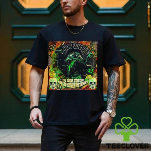 Official Rob Zombie The Lunar Injection Kool Aid Eclipse Conspiracy May 10th 2024 Shirt