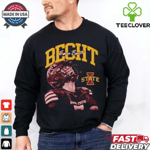 Official Rocco Becht Iowa State Cyclones Spotlight Crimson Signature t shirt