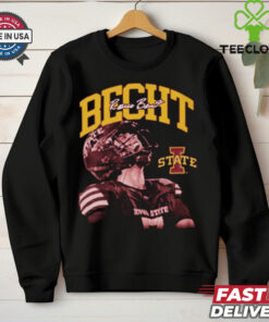 Official Rocco Becht Iowa State Cyclones Spotlight Crimson Signature t shirt
