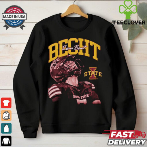 Official Rocco Becht Iowa State Cyclones Spotlight Crimson Signature t shirt