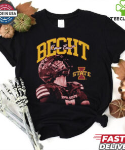 Official Rocco Becht Iowa State Cyclones Spotlight Crimson Signature t shirt