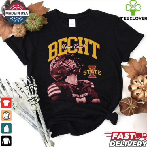 Official Rocco Becht Iowa State Cyclones Spotlight Crimson Signature t shirt
