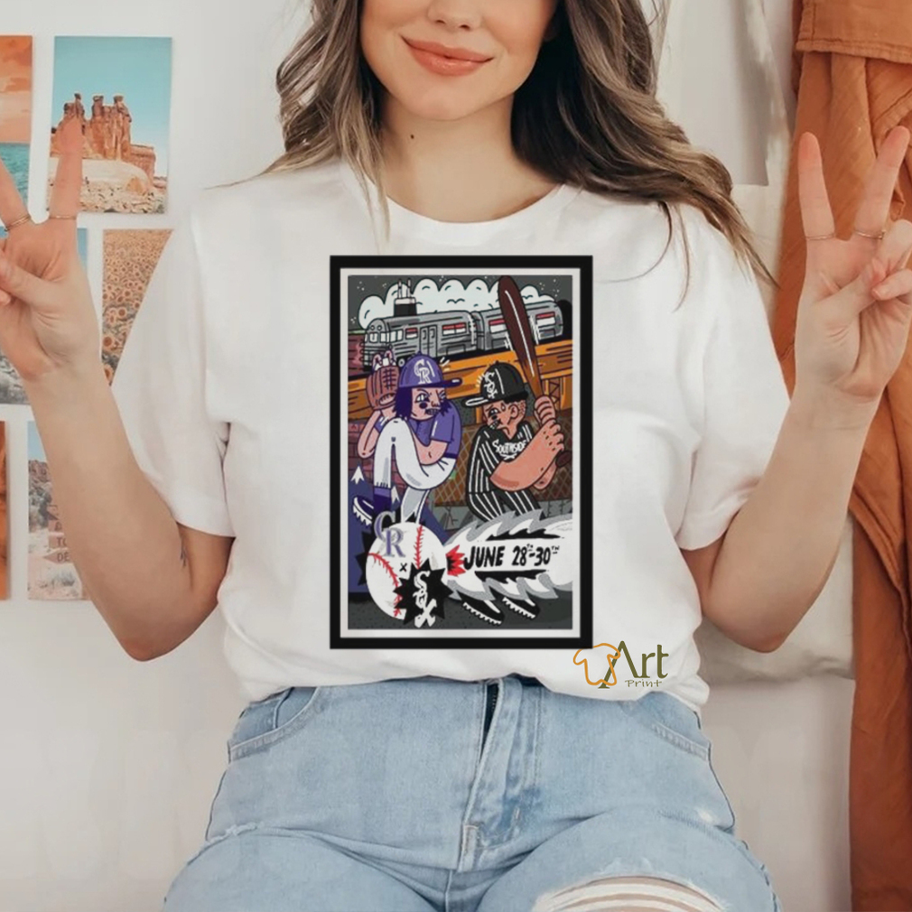 Official Rockies Vs White Sox In Chicago, IL On June 28, 2024 Tour Poster shirt Official Rockies Vs White Sox In Chicago, IL On June 28, 2024 Tour Poster shirt