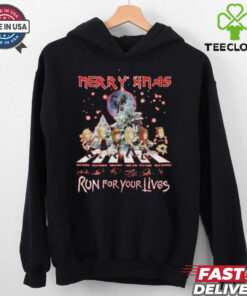 Official Rockin Merry Xmas Run For Your Lives Signatures 2024 Shirt