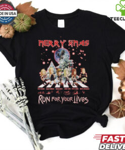 Official Rockin Merry Xmas Run For Your Lives Signatures 2024 Shirt