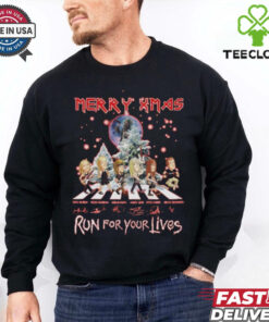 Official Rockin Merry Xmas Run For Your Lives Signatures 2024 Shirt