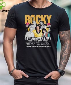 Official Rocky 48th Anniversary 1976 2024 Thank you for the memories signatures shirt