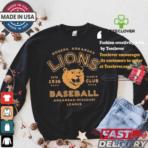 Official Rogers lions arKansas vintage defunct baseball teams T shirt