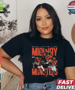 Official Rome Odunze Caleb Williams D.J. Moore Chicago Bears Midway Monsters Graphic t shirt