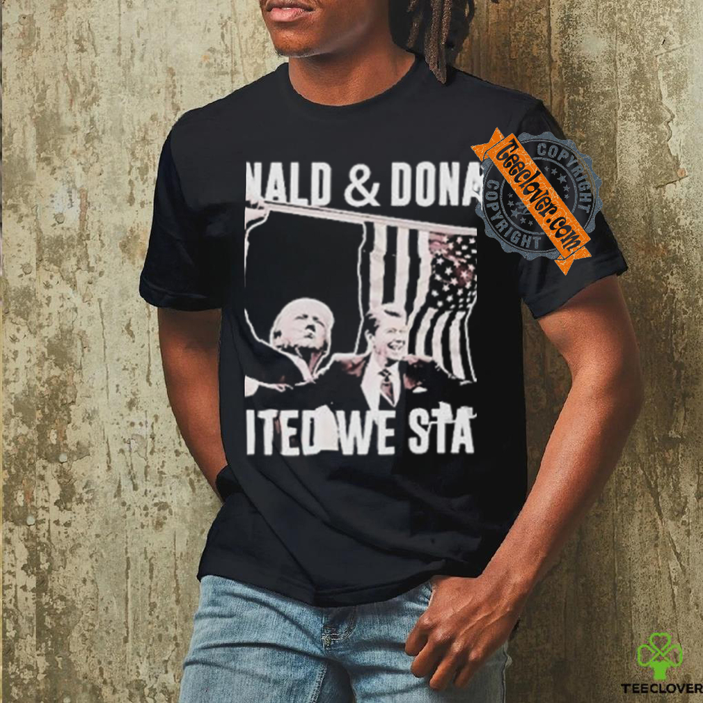 Official Ronald and Donald united we stand American flag you missed 2024 T shirt Official Ronald and Donald united we stand American flag you missed 2024 T shirt