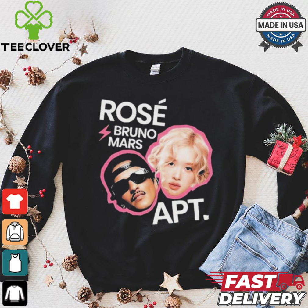 Official Rosé And Bruno Mars APT Bootleg T Shirt Official Rosé And Bruno Mars APT Bootleg T Shirt