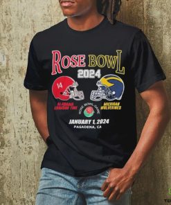 Official Rose Bowl 2024 Alabama Vs Michigan Football Jan 1 Shirt