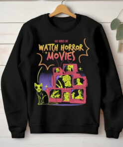 Official Rule Number One Watch Horror Movies Happy Halloween Horror Characters T hoodie, sweater, longsleeve, shirt v-neck, t-shirt