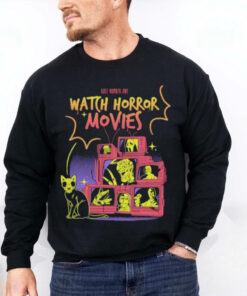 Official Rule Number One Watch Horror Movies Happy Halloween Horror Characters T hoodie, sweater, longsleeve, shirt v-neck, t-shirt