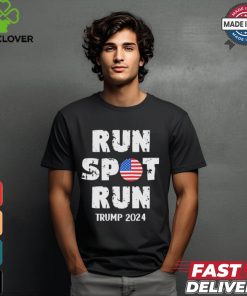 Official Run Spot Debate Trump 2024 US Flag T Shirt