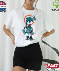 Official Rush Zone Miami Dolphins NFL Cartoon Character 2025 Shirt