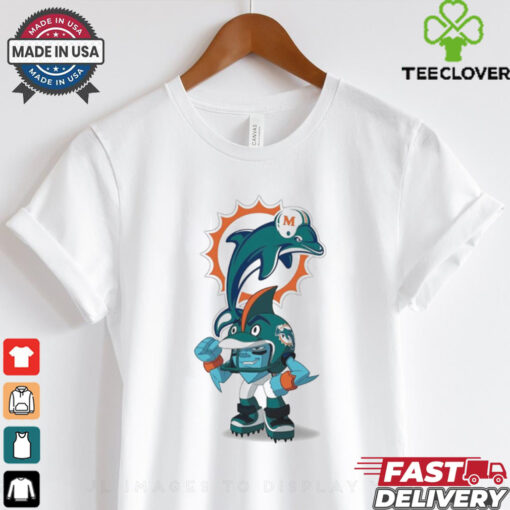 Official Rush Zone Miami Dolphins NFL Cartoon Character 2025 Shirt