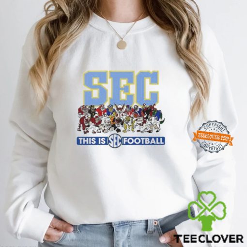 Official SEC Mascots This Is Football 2024 Shirt