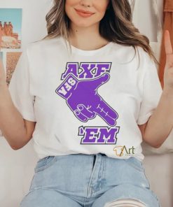 Official SFA Lumberjack Football Raise The Axe Axe Em Logo T Shirt