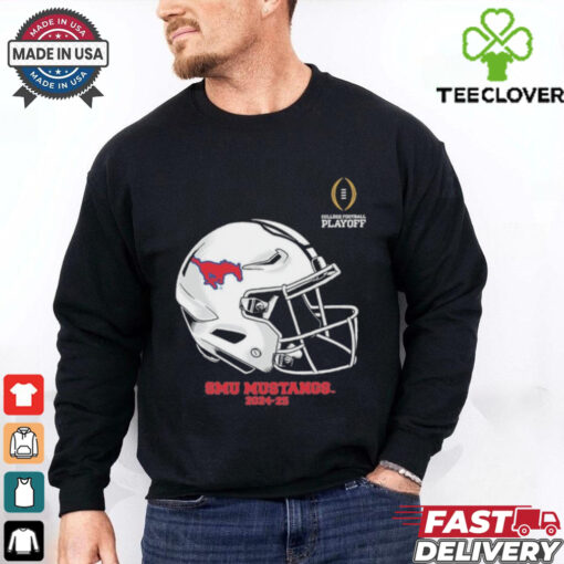 Official SMU Mustangs College Football Playoff 2025 SMU Helmet T shirts
