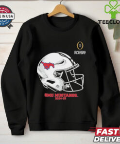 Official SMU Mustangs College Football Playoff 2025 SMU Helmet T shirts