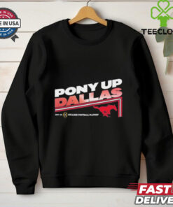 Official SMU Mustangs Pony Up Dallas College Football Playoff 2025 T shirts