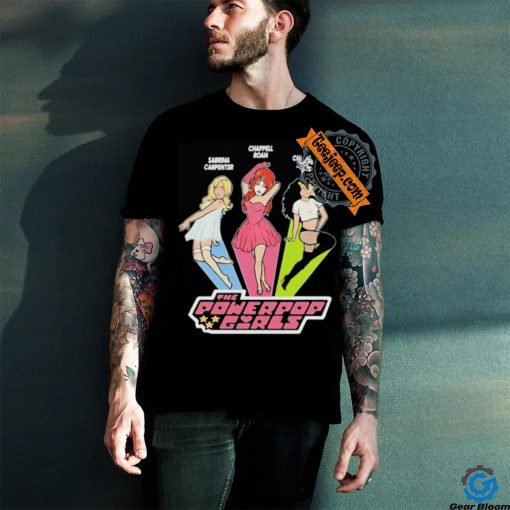 Official Sabrina carpenter chappell roan charlI xcx the powerpop girls T shirt