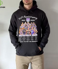 Official Sacramento Kings 100th anniversary 1923 – 2023 thank you for the memories signatures shirt
