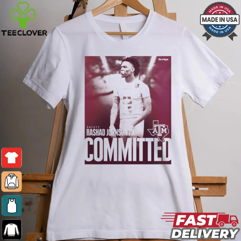 Official Safety Rashad Johnson Committed Texas A&M Poster t shirt Official Safety Rashad Johnson Committed Texas A&M Poster t shirt