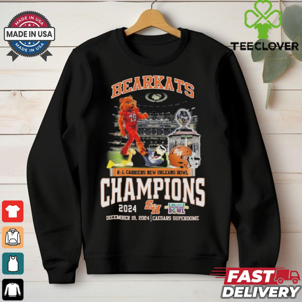 Official Sam Houston Bearkats RL Carriers New Orleans Bowl Champions 2024 T Shirts Official Sam Houston Bearkats RL Carriers New Orleans Bowl Champions 2024 T Shirts