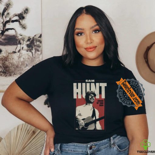 Official Sam Hunt Merch Locked Up 2024 Black Tour Attractive Shirt