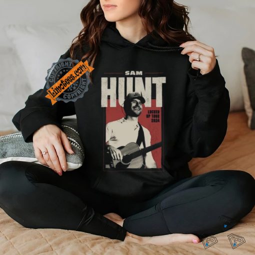 Official Sam Hunt Merch Locked Up 2024 Black Tour Attractive Shirt