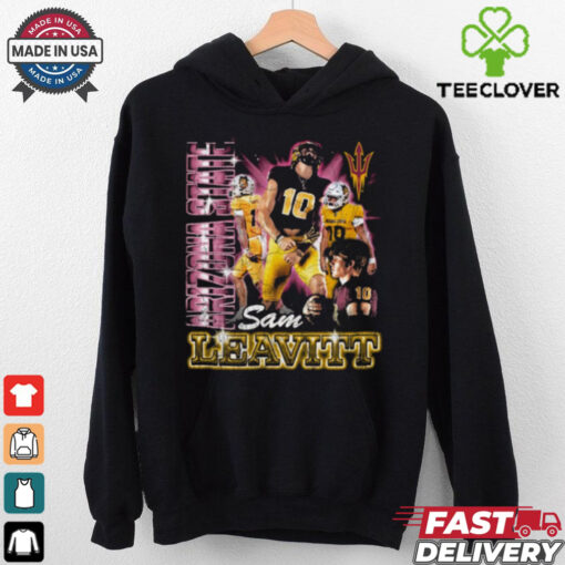Official Sam Leavitt Arizona State Sun Devils Football 90s Graphic t shirt