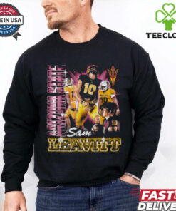 Official Sam Leavitt Arizona State Sun Devils Football 90s Graphic t shirt