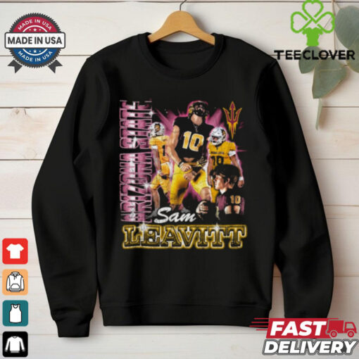 Official Sam Leavitt Arizona State Sun Devils Football 90s Graphic t shirt