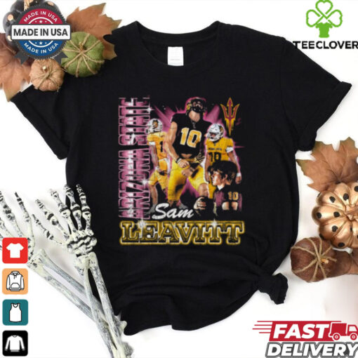 Official Sam Leavitt Arizona State Sun Devils Football 90s Graphic t shirt