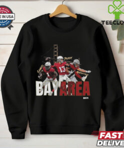 Official Sammel Purdy McCaffrey San Francisco 49ers Football Bay Area Trio NFL t shirt