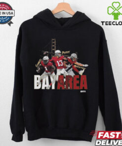 Official Sammel Purdy McCaffrey San Francisco 49ers Football Bay Area Trio NFL t shirt 1 Official Sammel Purdy McCaffrey San Francisco 49ers Football Bay Area Trio NFL t shirt