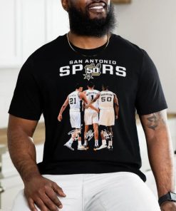 Official San Antonio Spurs Duncan And Wembanyama And Robinson Signature T Shirt