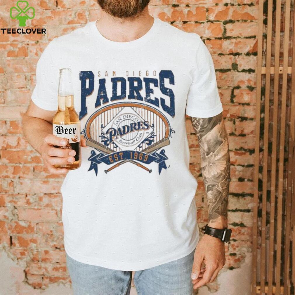 Official San Diego Padres Est 1969 Vintage Baseball Crewneck Sweatshirt, by Teeindyus