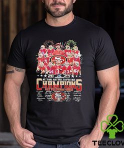 Official San Francisco 49Ers 2024 Championship National Football Conference Champions Signatures Shirt