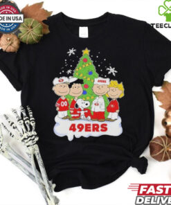 Official San Francisco 49Ers x Snoopy And Friends Christmas T Shirt