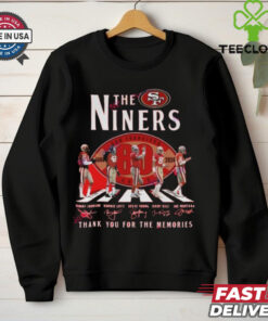 Official San Francisco 49ers 80th Anniversary Thank You For The Memories Signatures Shirt