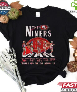 Official San Francisco 49ers 80th Anniversary Thank You For The Memories Signatures Shirt