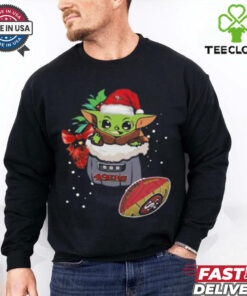Official San Francisco 49ers Baby Yoda Merry Christmas 2024 Shirt
