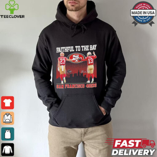 Official San Francisco 49ers Faithful To The Bay 2024 McCaffrey And Purdy T Shirt