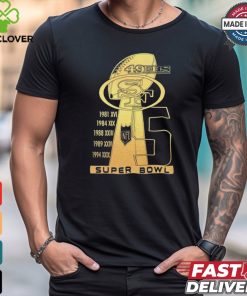 Official San Francisco 49ers Super Bowl 5 Time Champions Ready For New Season 2024 t shirt