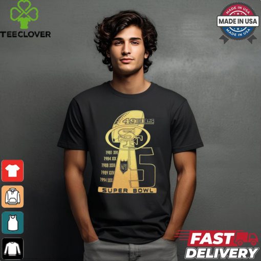 Official San Francisco 49ers Super Bowl 5 Time Champions Ready For New Season 2024 t shirt